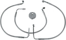 Stainless Steel Front Brake Line Kit Silver For Harley Davidson XL 1200 S 1999-2003