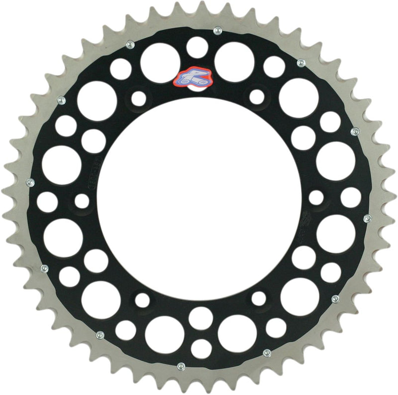 520 Twinring Rear Sprocket Black - 50T For Kawasaki KDX 200 1983-1985