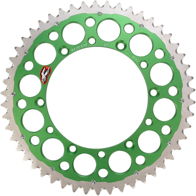 520 Twinring Rear Sprocket Green - 50T