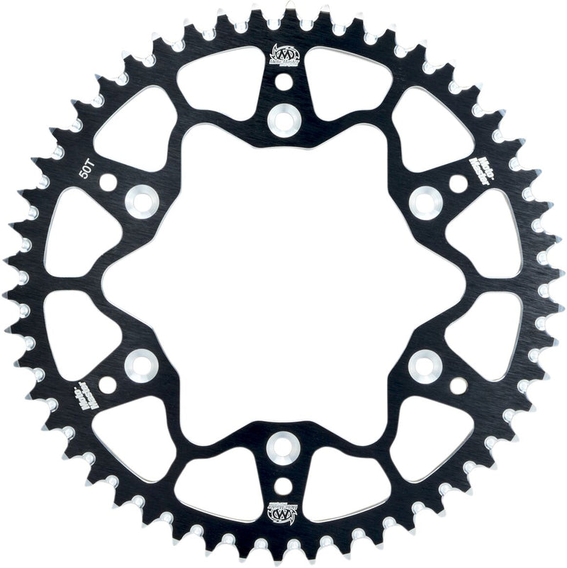 Racing 7075 MX 420 Rear Sprocket Black 46T For Yamaha YZ 65 2018-2023