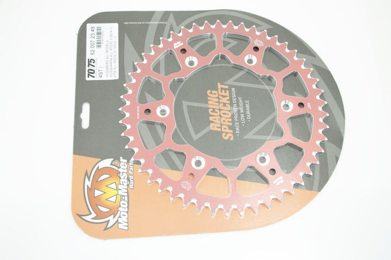 Racing 7075 MX 520 Rear Sprocket Red 49T For Gas Gas EC 250 2021-2023