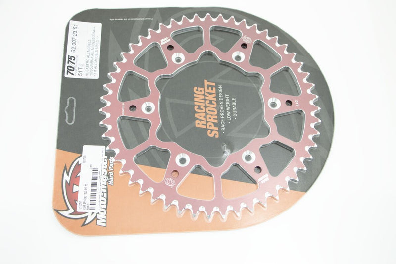 Racing 7075 MX 520 Rear Sprocket Red 51T For Gas Gas EC 250 2021-2023
