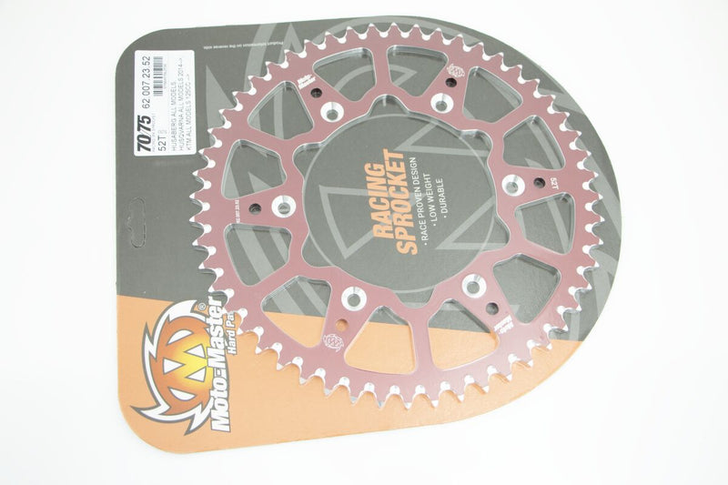 Racing 7075 MX 520 Rear Sprocket Red 52T For Gas Gas EC 250 2021-2023