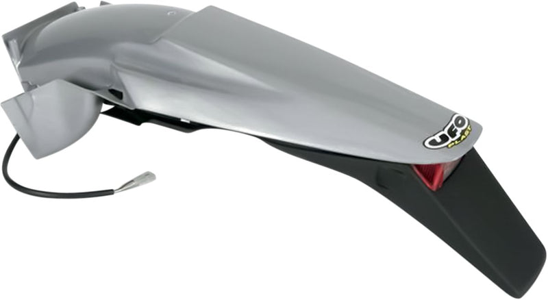 Enduro Rear Fender With Stop Taillight Silver