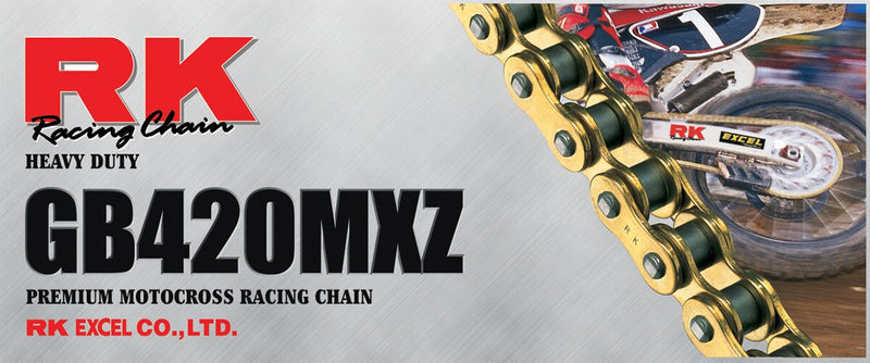 MXZ Series 420 Drive Chain Black / Gold - 140 Links