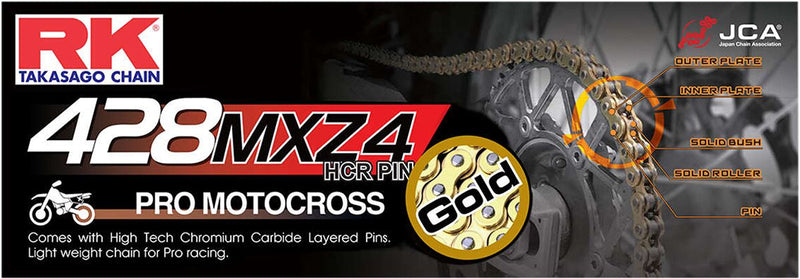 MXZ4 Series 428 Drive Chain Gold - 120 Links