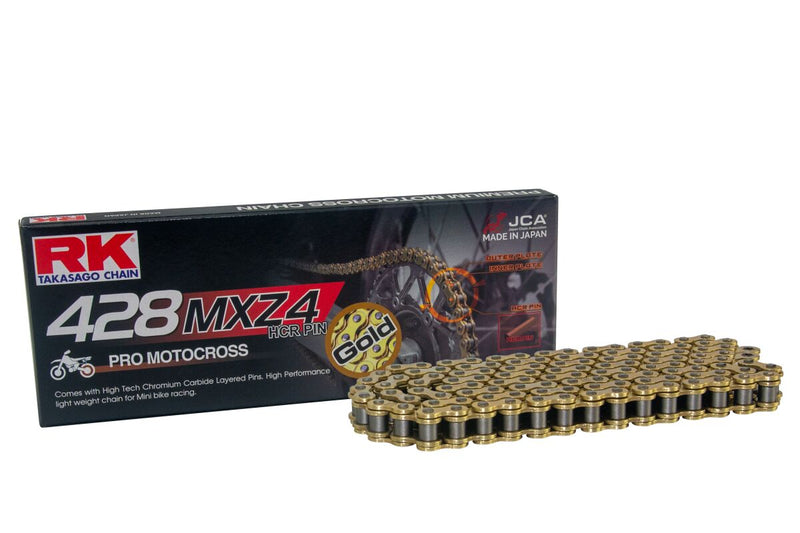 MXZ4 Series 428 Drive Chain Black / Gold - 124 Links