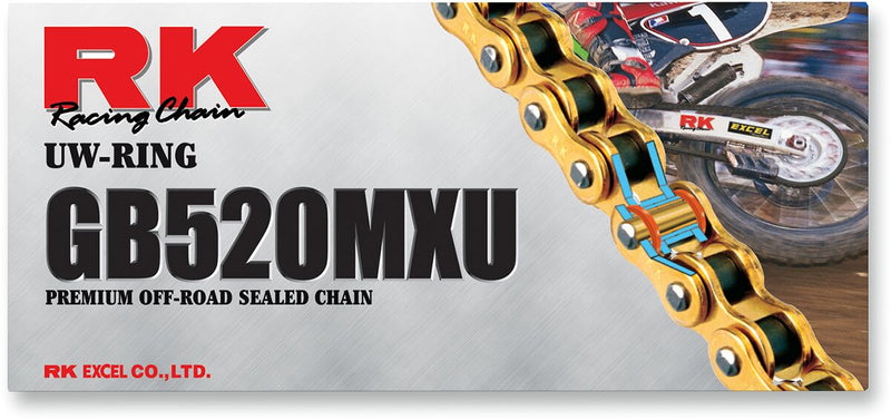 MXU Series 520 Drive Chain Gold - 110 Links