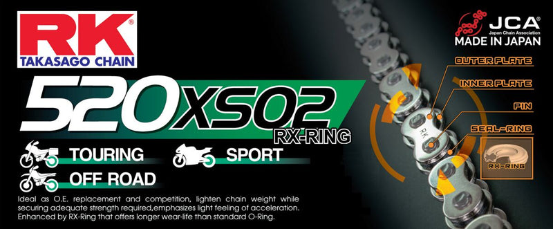 XSO Series 520 Drive Chain Natural - 100 Links