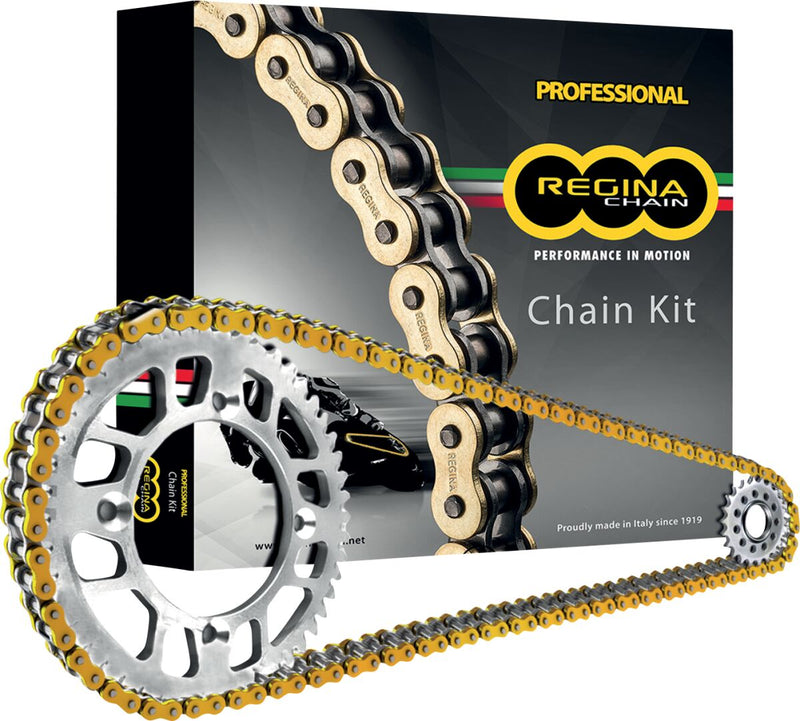 137 ZRP 106 Rivet Link 525 Z-Ring Chain Kit 16T Front & 41T Rear Gold / Steel