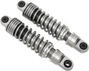 Premium Ride-Height Adjustable Shocks Anodized Black / Chrome 11.00 Inch For Harley Davidson FLHR 1340 1994-1998