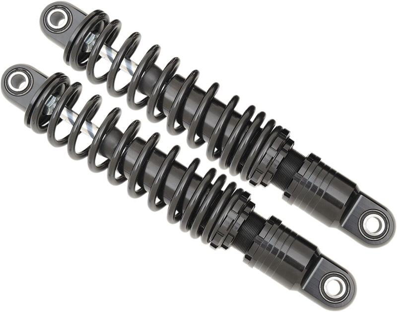 Premium Ride-Height Adjustable Shocks Anodized Black 11.00 Inch For Harley Davidson FLHR 1340 1994-1998