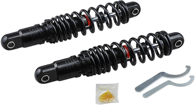 Premium Ride-Height Adjustable Shocks Black 13.00 Inch For Harley Davidson FLHR 1340 1994-1998