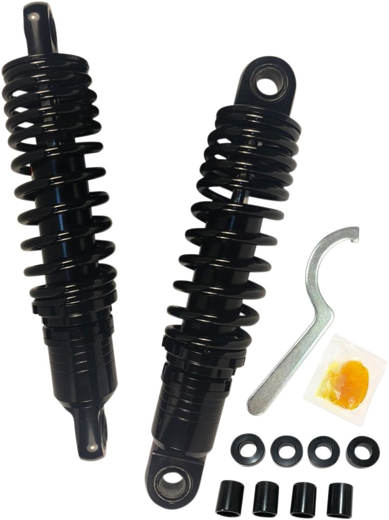 Premium Ride-Height Adjustable Shocks Anodized Black - 11.50 Inch