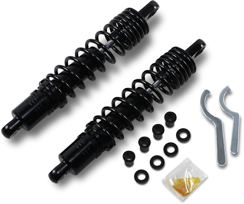 Premium Ride-Height Adjustable Shocks Anodized Black - 13.50 Inch