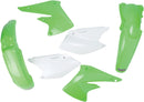 Full Body Replacement Plastic Kit Green / OEM White For Kawasaki KX 250 F 2004-2005