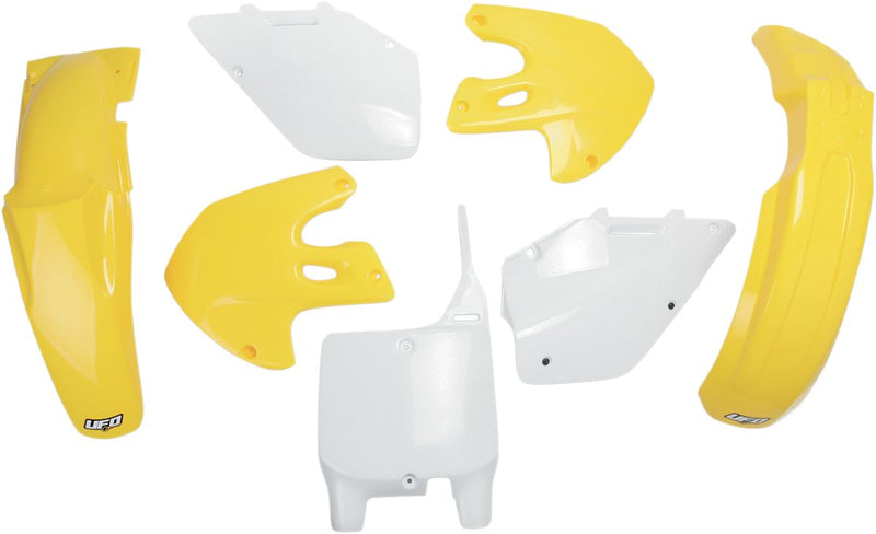 Full Body Replacement Plastic Kit OEM / White / Yellow For Suzuki RM 125 1999-2000