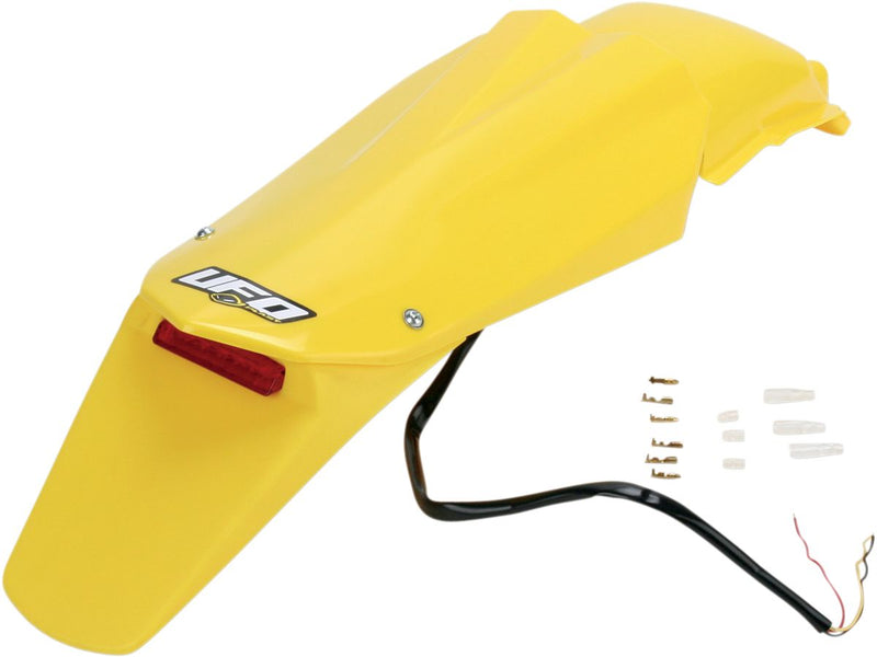 Enduro Rear Fender With LED Light Husky Yellow