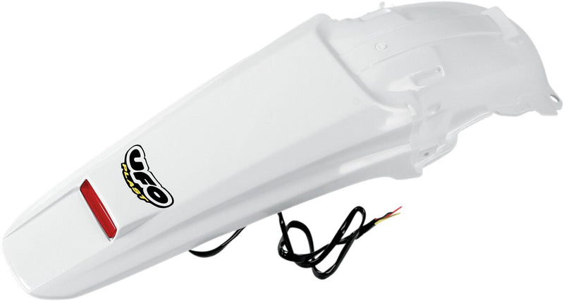 Enduro Rear Fender With LED Light White For Honda CRF 450 X 2005-2016