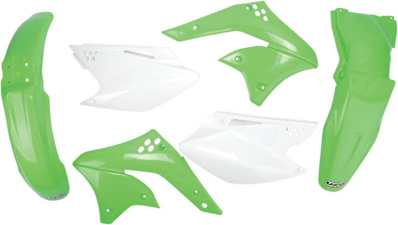 Complete Body Kit Green / White For Kawasaki KX 250 F 2007