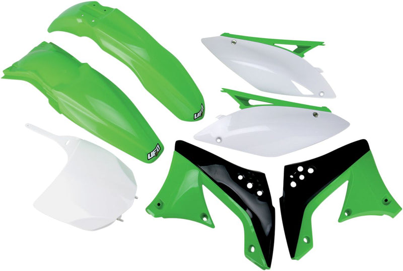 Complete Body Kit Black / Green / White For Kawasaki KX 450 F 2009-2011