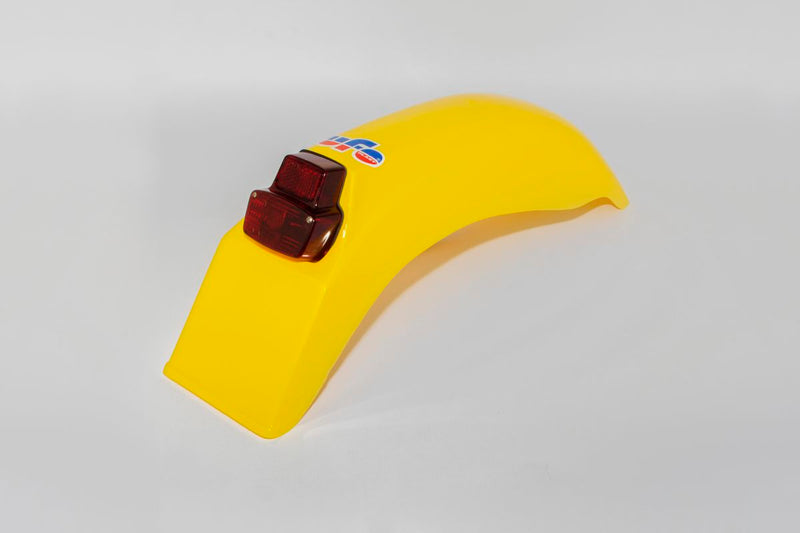 Universal Vintage Rear Fenders With Tail Light 79-89 Yellow