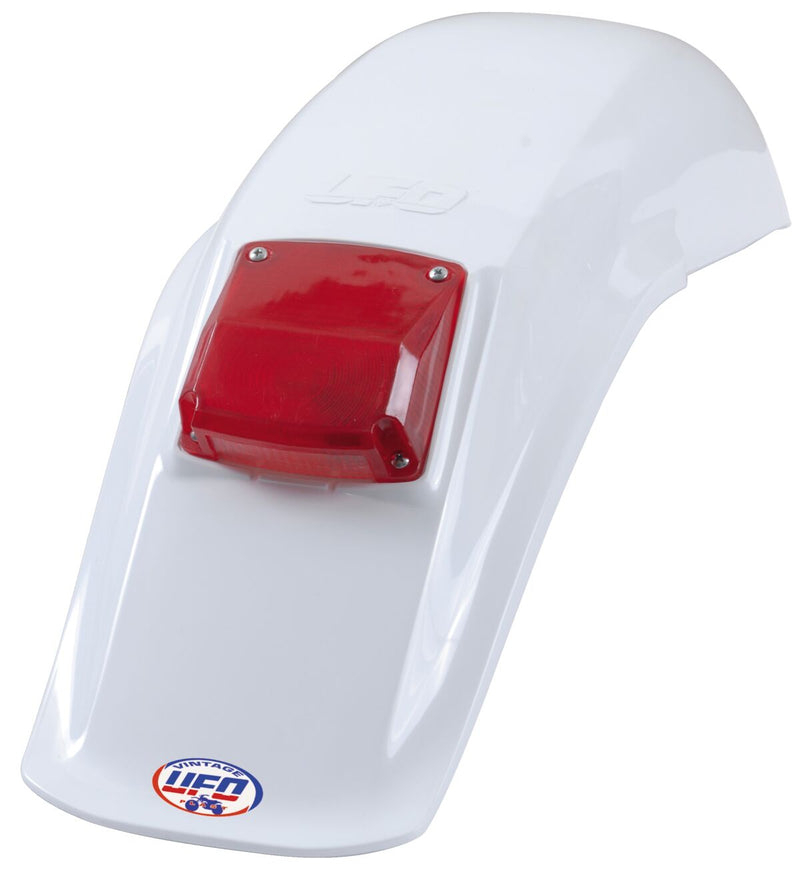 Universal Vintage Rear Fenders With Tail Light 83-93 White