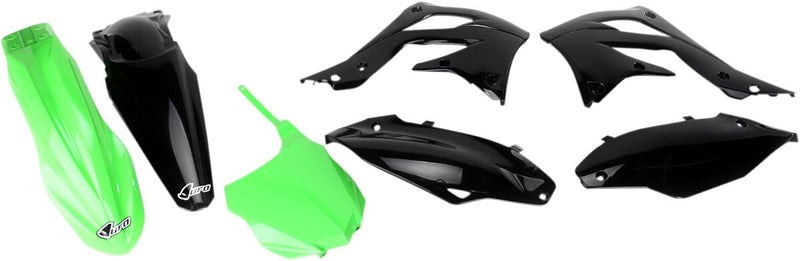 Full Body Replacement Plastic Kit Black / Green / Team Pro Circuit For Kawasaki KX 450 F 2013-2015