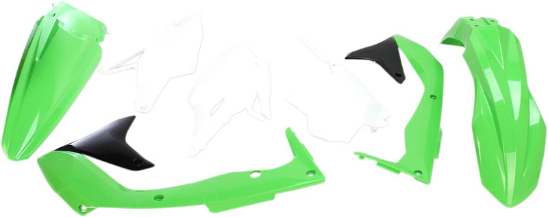 Full Body Replacement Plastic Kit Black / Green / OEM White For Kawasaki KX 450 F 2016-2017