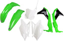 Full Body Replacement Plastic Kit Black / Green / OEM White For Kawasaki KX 250 F 2017
