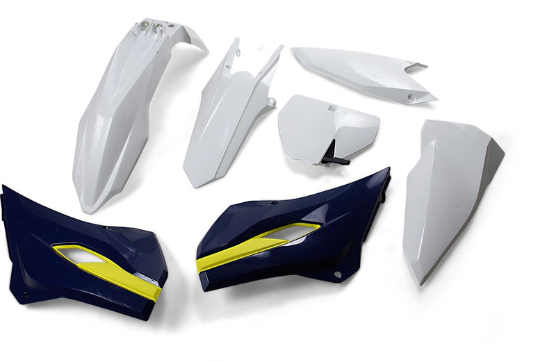 Complete Plastic Body Kit Blue / OEM White / Yellow