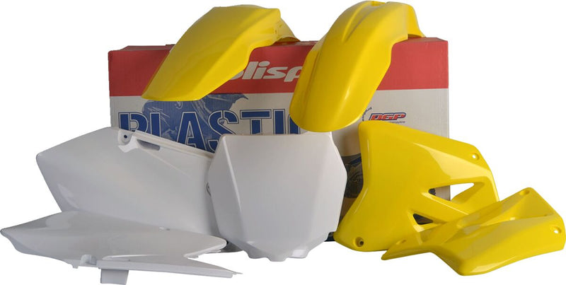 Complete MX Body Kit White / Yellow For Suzuki RM 125 2008