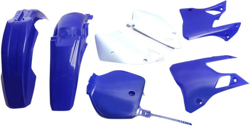 Full Body Replacement Plastic Kit Blue / OEM White For Yamaha YZ 125 1996