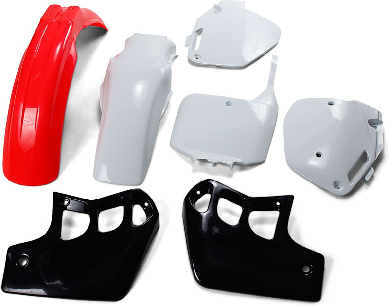 Full Body Replacement Plastic Kit Black / Red / White For Honda CR 500 R 1995-2000