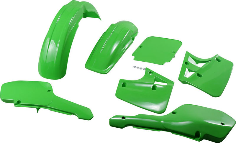 Full Body Replacement Plastic Kit KX Green For Kawasaki KX 250 1987