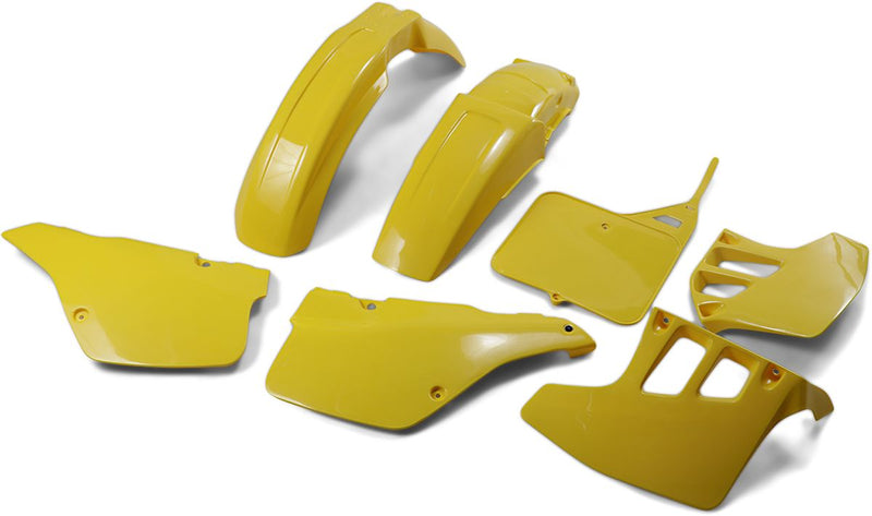 Full Body Replacement Plastic Kit OEM / Yellow For Suzuki RM 125 1989-1991