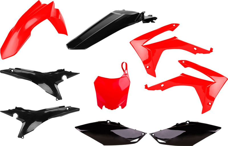 Body Kit Black / Red For Honda CRF 250 R 2014-2017