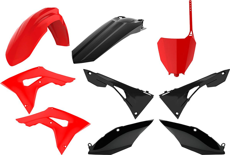 Body Kit Black / Red For Honda CRF 250 R 2019-2021