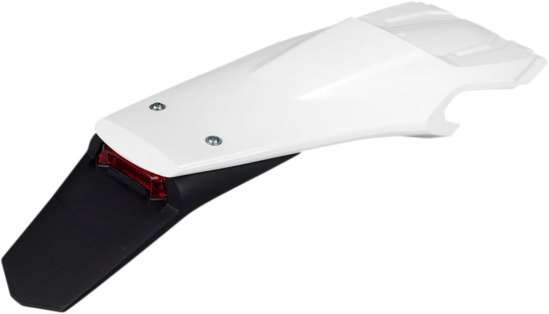 Enduro Rear Fender Black / White