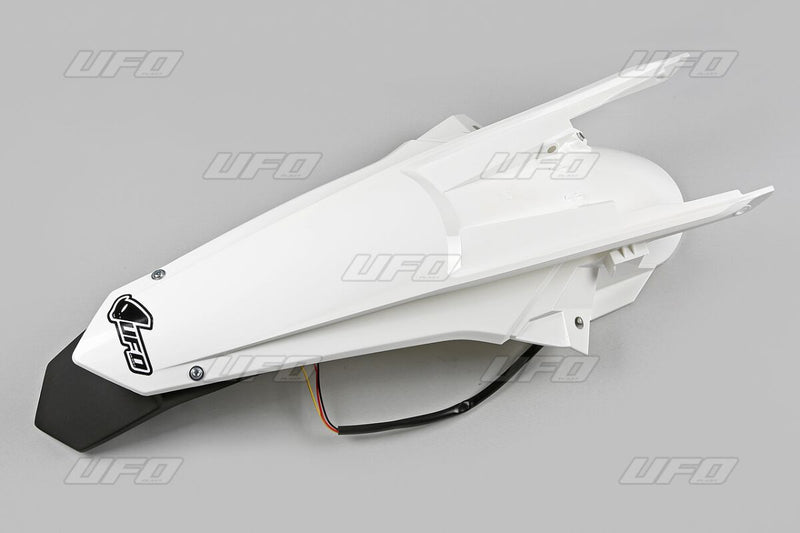 Rear Fender With Light Black / White For KTM EXC 250 2017