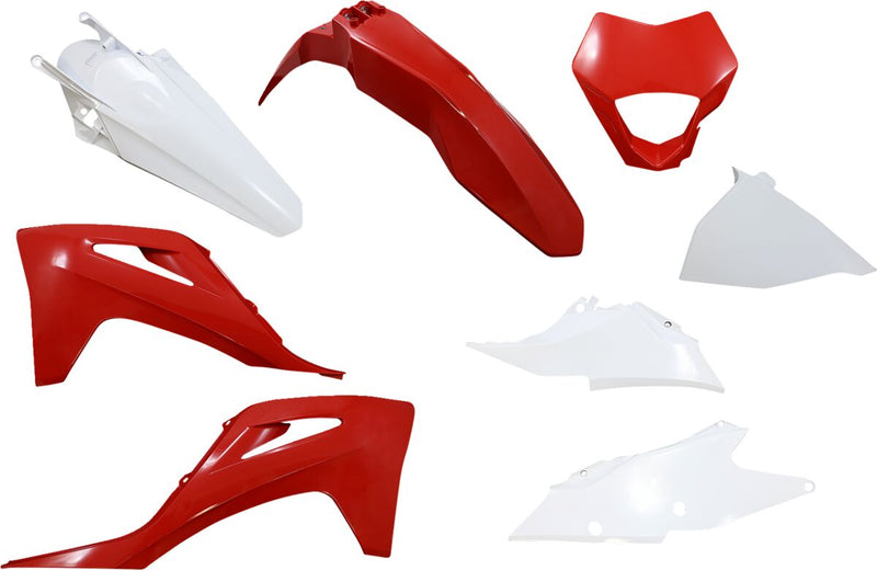 Full Body Replacement Plastic Kit OEM / Red / White For Gas Gas EC 250 2021-2023