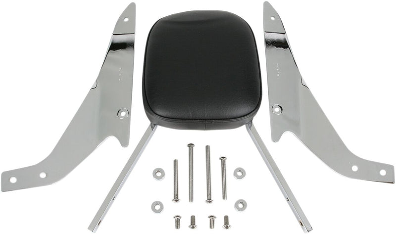 Square Sissy Bar Chrome With Pad