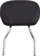 Tall Round Sissy Bar Chrome With Pad For Honda VTX 1300 C 2004-2006