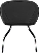 Short Round Sissy Bar Chrome With Pad For Yamaha XVS 1300 A 2007-2015
