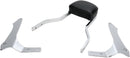 Short Square Sissy Bar Chrome With Pad For Yamaha XV 1900 C 2008-2017