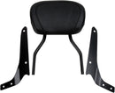 Short Round Sissy Bar Black With Pad
