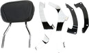 Short Round Sissy Bar Chrome With Pad For Honda VT 1300 CS 2010-2014