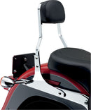 Short Square Sissy Bar Chrome With Pad For Harley Davidson FLSTF 1584 2007-2010