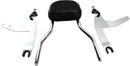 Detachable Backrest Quick Kit Chrome For Harley Davidson FLSTF 1584 2007-2010