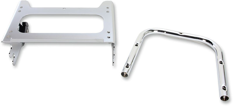 Quick Detach Tour Box Mount Chrome For Harley Davidson FLHR 1340 1997-1998